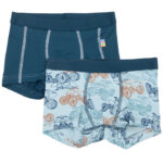 Joha Boxershorts - 2-pak - Viskose/Bambus - Blå m. ATV