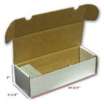 !Kortkasse - Opbevaringsboks (Hvid Pap) - Holder 800 kort - #BCW-1-BX-550