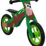 Løbecykel ABE i træ med rigtige lufthjul