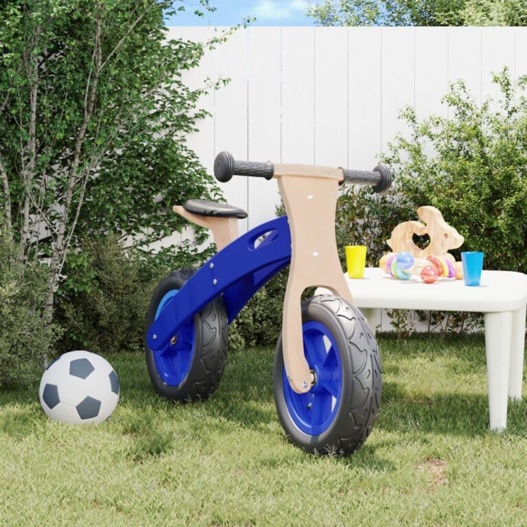 Løbecykel med luftdæk blå