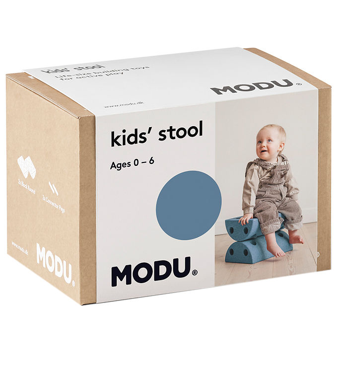 MODU Børneskammel - Deep Blue/Sky Blue