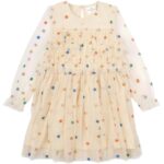 Narian LS Kjole - WHITE SWAN - 80