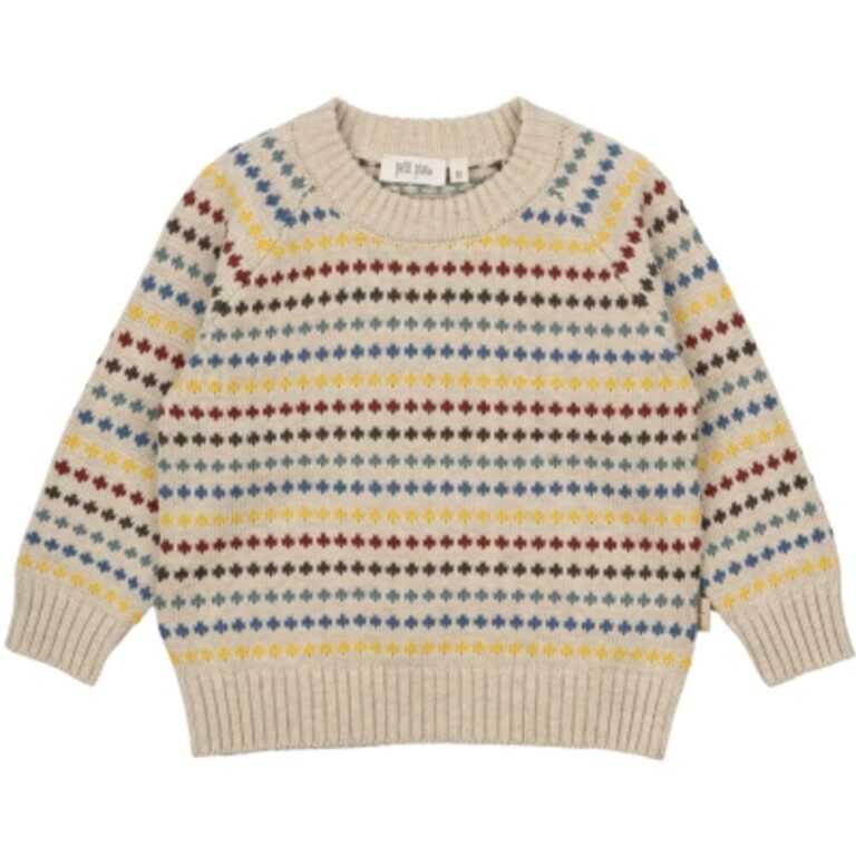 O-neck Dot Strik Sweater - MULTI - 116