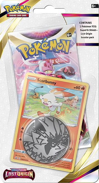 Pokemon SWSH Lost Origin Checklane Blister: Scorbunny