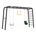 BERG PlayBase Large TL med Baby gynge, Gummi gynge og Trapez