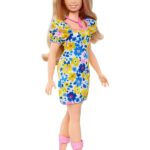Barbie Fashionista Gule/Blå Blomster