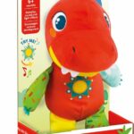 Dinosaur Bamse Med Lyd Og Lys - Clementoni Baby - 27 Cm