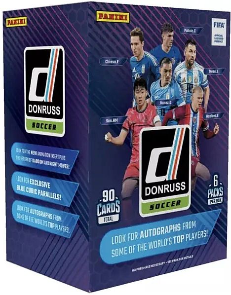 Panini Donruss Soccer 2024-25 - Blaster Box (Booster Display) - 1 Box med 6 Pakker