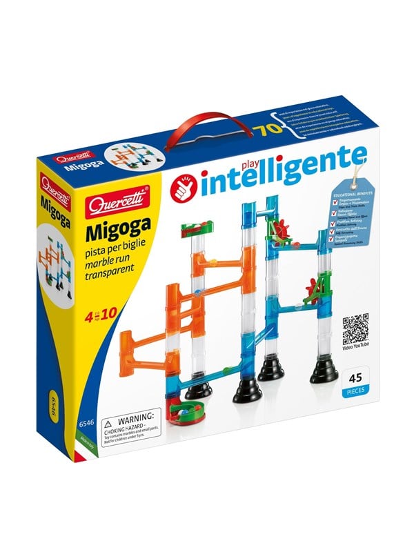 Quercetti Migoga Marble Run Transparent (45 pieces)