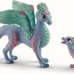 Schleich Bayala - Blomster Drage Mor Og Baby - 70592