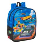 Skoletaske Hot Wheels Let's race Blå Sort 22 x 27 x 10 cm