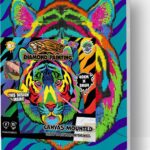 Splat Planet - Diamond Painting - Lærred - Tiger - 30x40 Cm